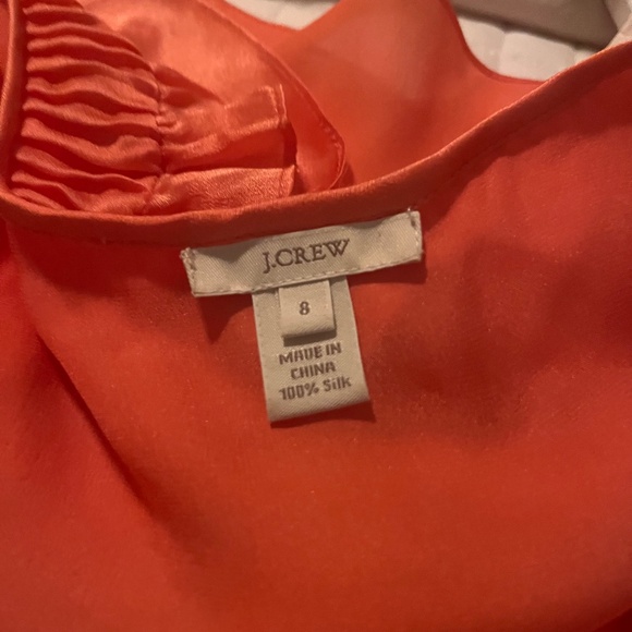 J. Crew Women's Orange Sleeveless Scoop Neck Tank Size 8 - Picture 3 of 3